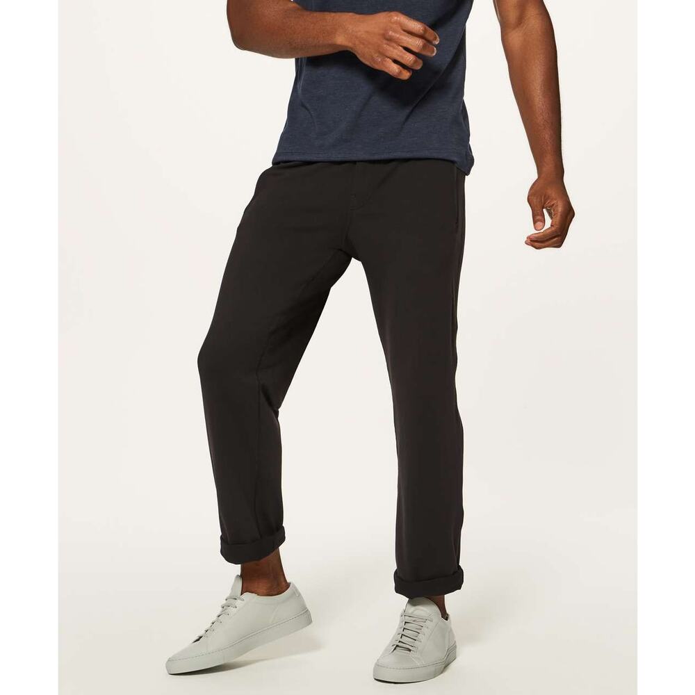 Lululemon Mens Discipline Pant 32 Size XL Black Athletic Training Yoga Lounge